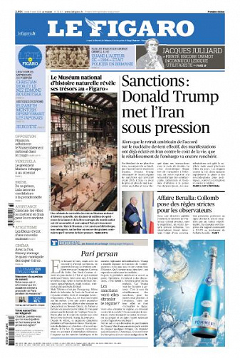 Le Figaro du Lundi 6 Août 2018