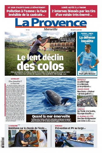La Provence Marseille - Dimanche 5 Août 2018