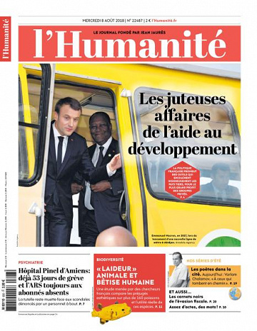 L’Humanite du Mercredi 8 Août 2018