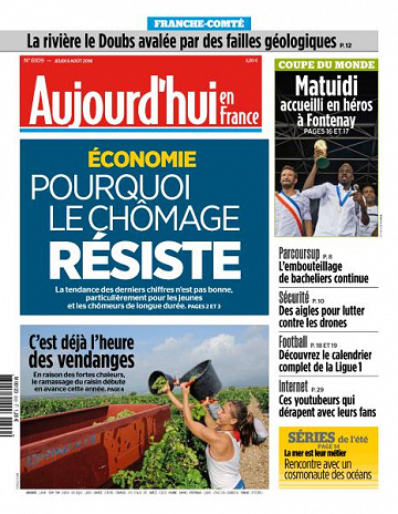 Aujourd’hui en France du Jeudi 9 Août 2018
