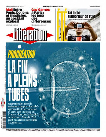 Libération du Vendredi 10 Août 2018