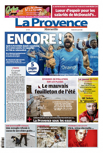 La Provence Marseille - Vendredi 10 Août 2018