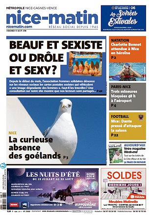 Nice-Matin - Vendredi 10 Août 2018