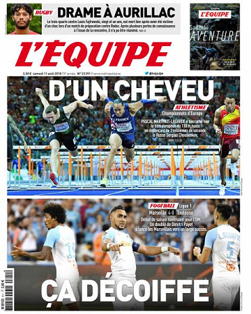 L’equipe du Samedi 11 Août 2018