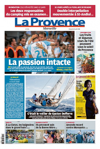 La Provence Marseille - Dimanche 12 Août 2018