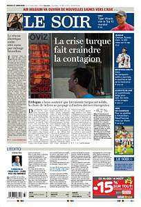 Le Soir - Mardi 14 Août 2018