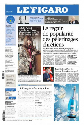 Le Figaro du Mardi 14 Août 2018