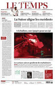 Le Temps - Vendredi 17 Août 2018