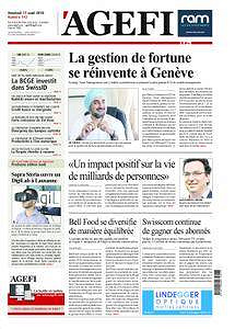 L’Agefi - Vendredi 17 Août 2018
