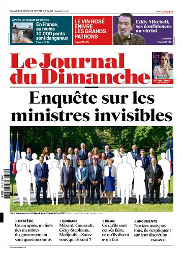Le Journal du Dimanche - 19 Août 2018