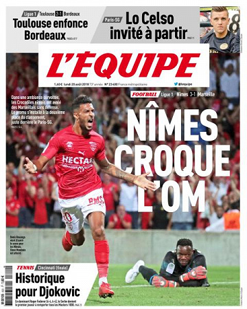 L’equipe du Lundi 20 Août 2018