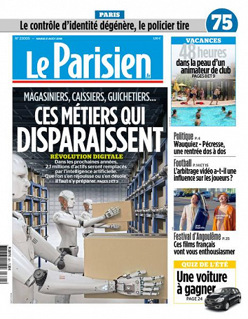 Le Parisien du Mardi 21 Août 2018