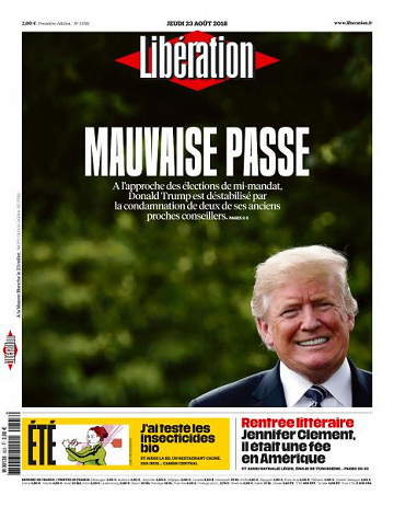 Libération du Jeudi 23 Août 2018
