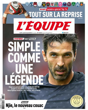 L’equipe du Jeudi 23 Août 2018