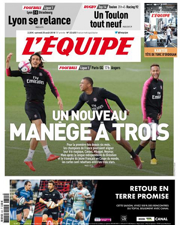 L’equipe du Samedi 25 Août 2018