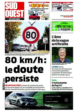 Sud Ouest Dax - Sud-Landes - Samedi 25 Août 2018