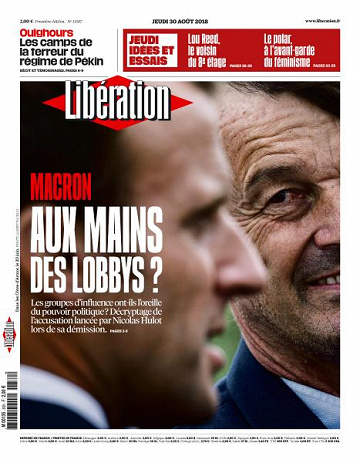 Libération du Jeudi 30 Août 2018