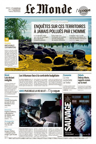 Le Monde du Dimanche 2 et Lundi 3 Septembre 2018