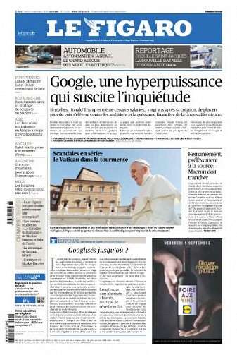 Le Figaro du Mardi 4 Septembre 2018