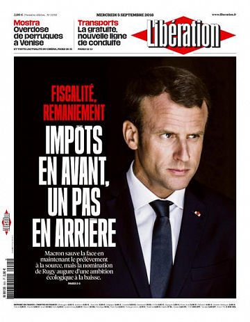 Libération du Mercredi 5 Septembre 2018