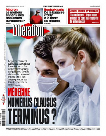 Libération du Jeudi 6 Septembre 2018