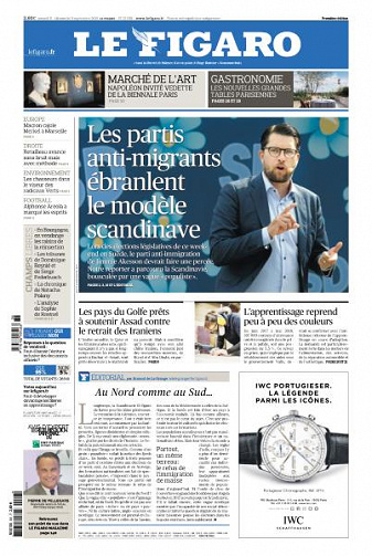 Le Figaro du Samedi 8 et Dimanche 9 Septembre 2018