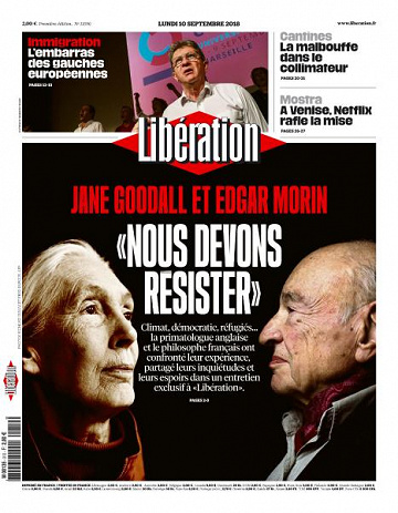 Libération du Lundi 10 Septembre 2018
