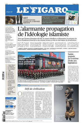 Le Figaro du Lundi 10 Septembre 2018