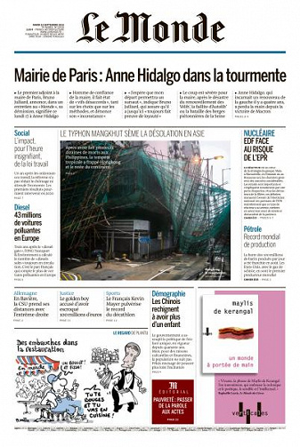 Le Monde du Mardi 18 Septembre 2018