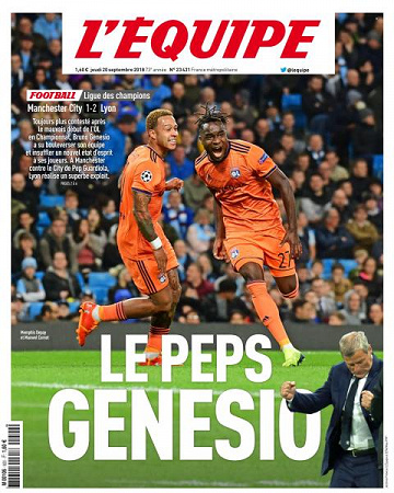 L’equipe du Jeudi 20 Septembre 2018
