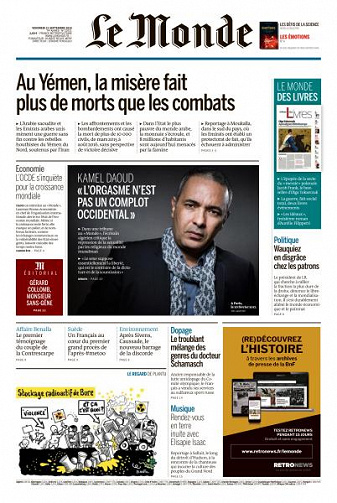 Le Monde du Vendredi 21 Septembre 2018