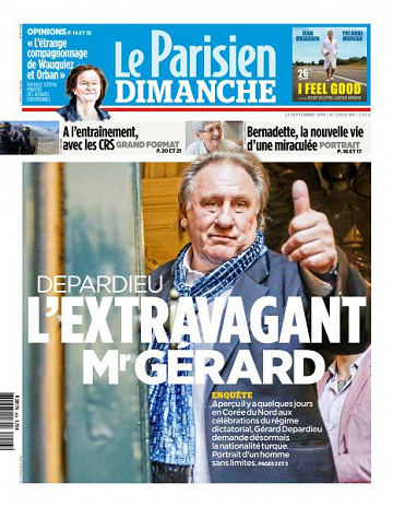 Le Parisien du Dimanche 23 Septembre 2018