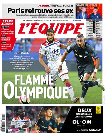 L’equipe du Dimanche 23 Septembre 2018