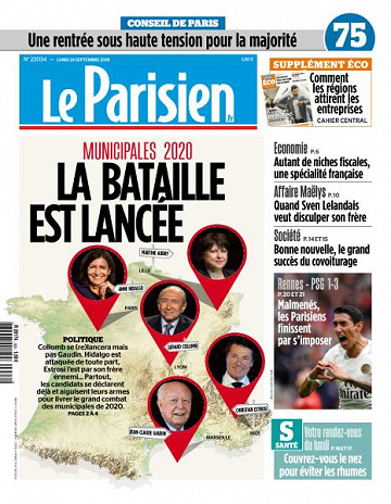Le Parisien du Lundi 24 Septembre 2018