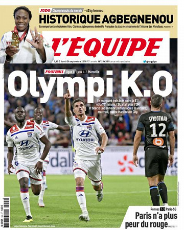 L’equipe du Lundi 24 Septembre 2018