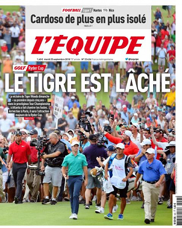 L’equipe du Mardi 25 Septembre 2018