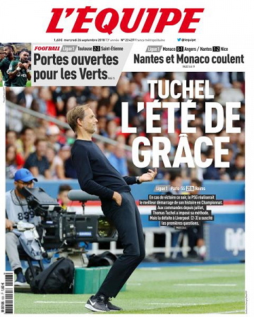 L’equipe du Mercredi 26 Septembre 2018