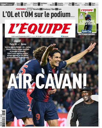 L’equipe du Jeudi 27 Septembre 2018