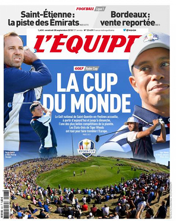 L’equipe du Vendredi 28 Septembre 2018
