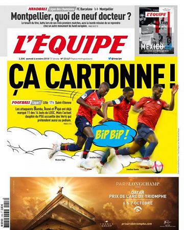 L’equipe du Samedi 6 Octobre 2018