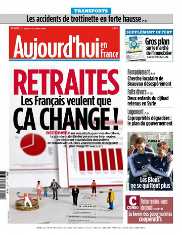 Aujourd’hui en France du Jeudi 11 Octobre 2018
