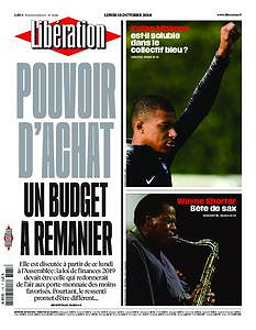 Libération du Lundi 15 Octobre 2018