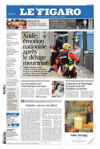 Le Figaro du Mardi 16 Octobre 2018