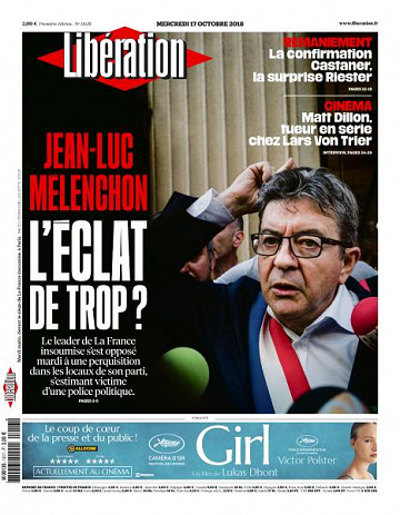 Libération du Mercredi 17 Octobre 2018