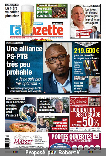 La Nouvelle Gazette Charleroi - Mercredi 17 Octobre 2018