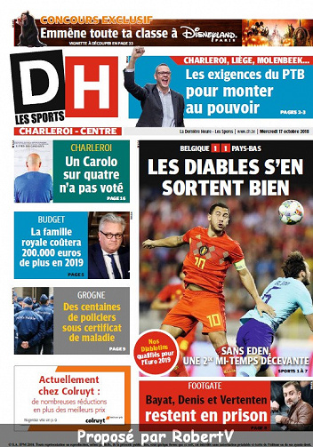 La Dernière Heure - Mercredi 17 Octobre 2018