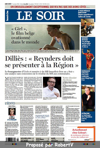 Le Soir - Mercredi 17 Octobre 2018