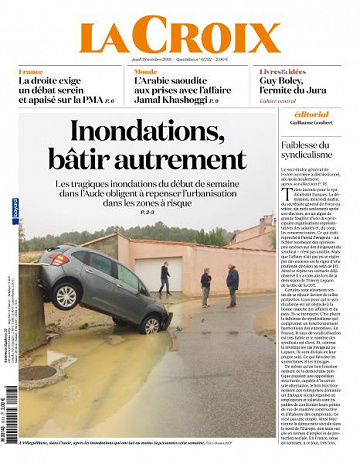 La Croix du Jeudi 18 Octobre 2018
