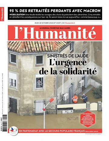 L’Humanite du Jeudi 18 Octobre 2018