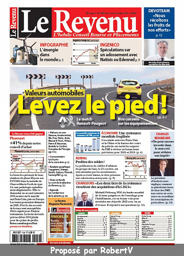Le Revenu N°1502 - 19 au 25 Octobre 2018